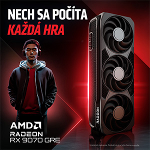 AMD Radeon™ RX 9070 GRE - Každá hra sa počíta (id 1096) AMD Radeon™ RX 9070 GRE - Každá hra sa počíta